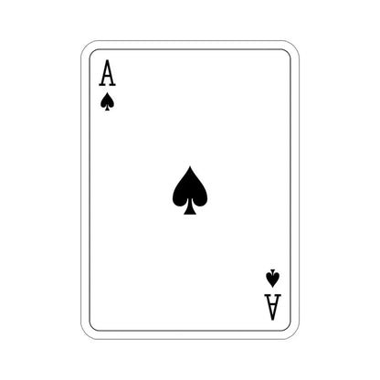 Ace of Spades Playing Card v2 STICKER Vinyl Die-Cut Decal 6 Inch - The Sticker Space