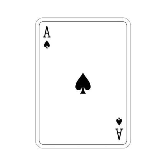 Ace of Spades Playing Card v2 STICKER Vinyl Die-Cut Decal 6 Inch - The Sticker Space