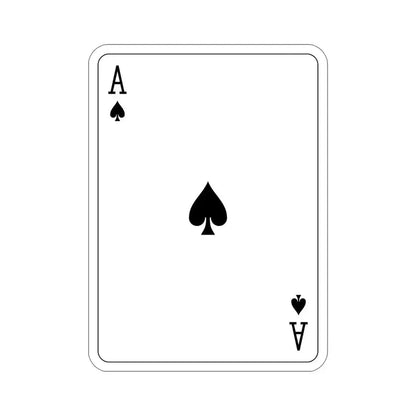 Ace of Spades Playing Card v2 STICKER Vinyl Die-Cut Decal - The Sticker Space