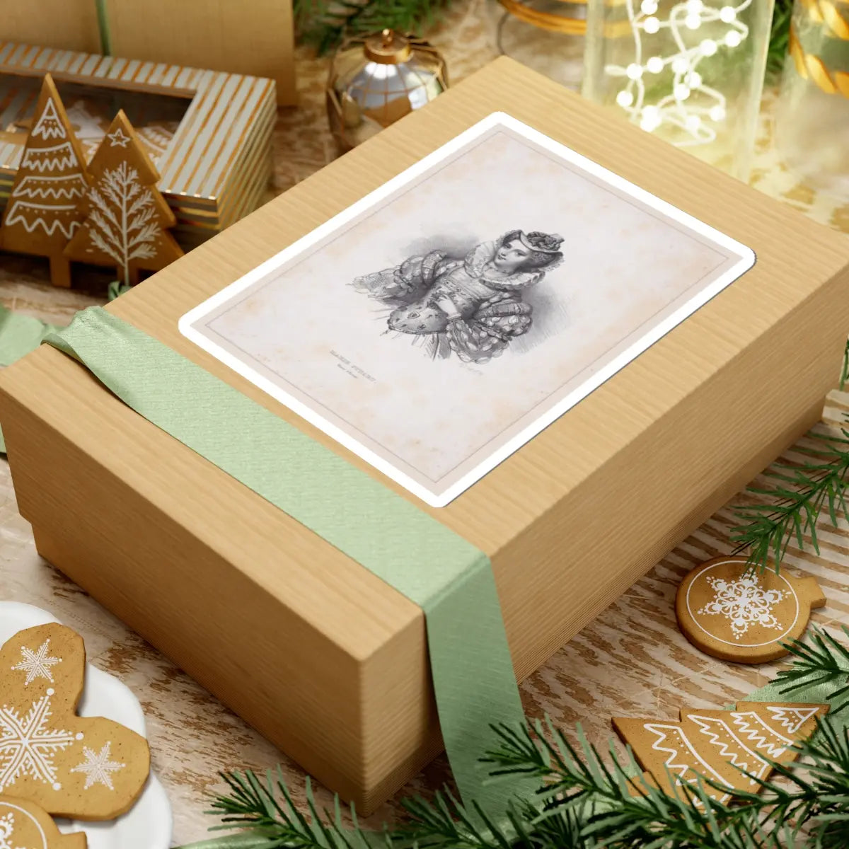 SKU:TSS-STICK-CHLJCQ-6X6-2 Sizes:6" × 6" Types:White