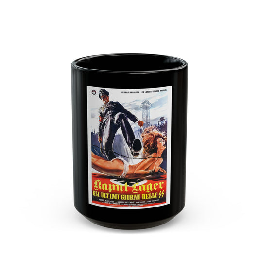 ACHTUNG! DESERT TIGERS 1977 Movie Poster - Black Coffee Mug