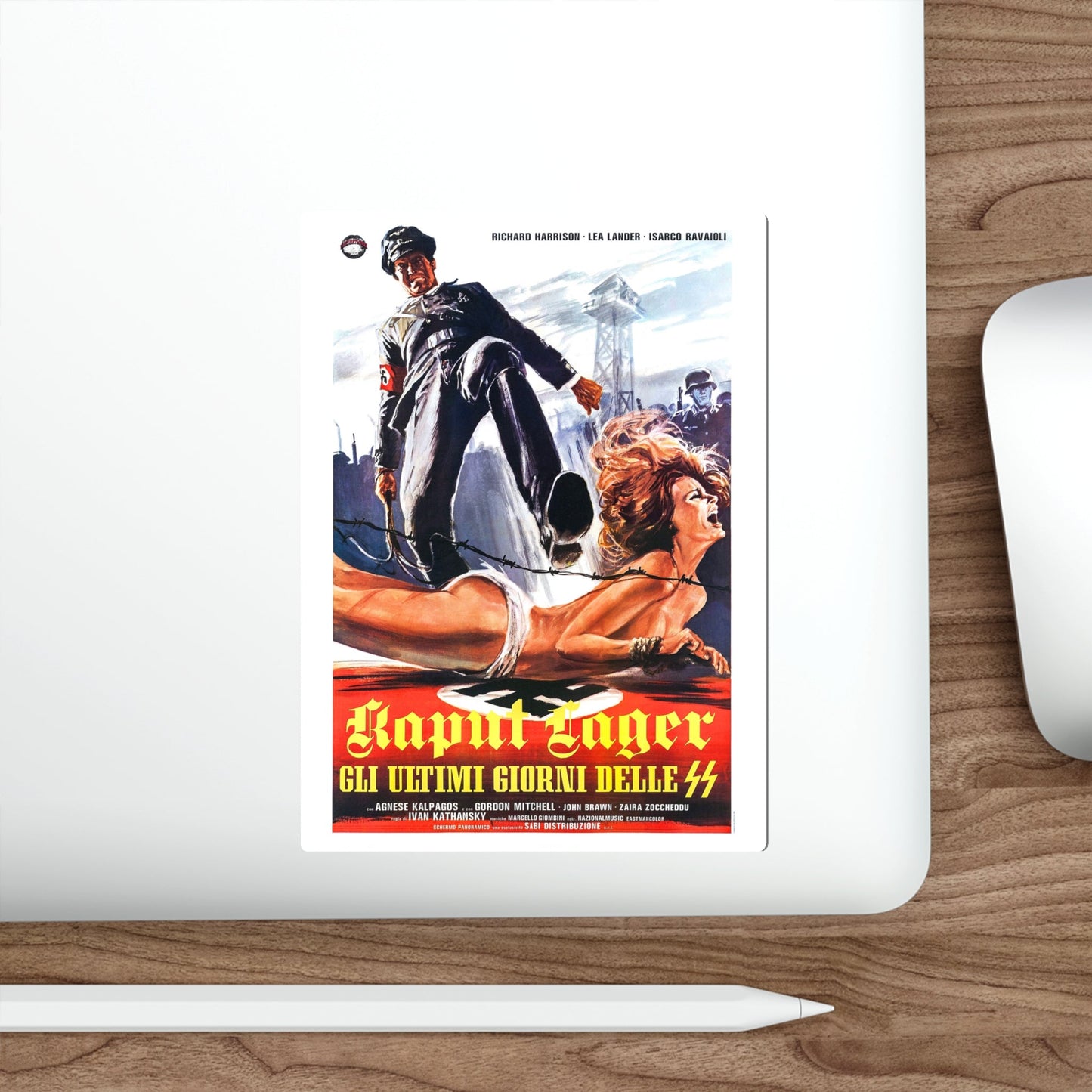 ACHTUNG! DESERT TIGERS 1977 Movie Poster STICKER Vinyl Die-Cut Decal-The Sticker Space