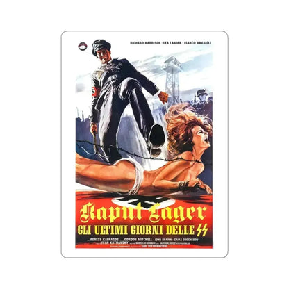 ACHTUNG! DESERT TIGERS 1977 Movie Poster - STICKER Vinyl Kiss-Cut Decal 4 Inch White - The Sticker Space