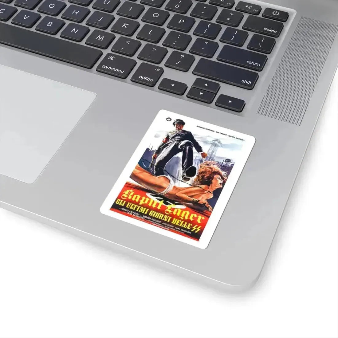 ACHTUNG! DESERT TIGERS 1977 Movie Poster - STICKER Vinyl Kiss-Cut Decal - The Sticker Space