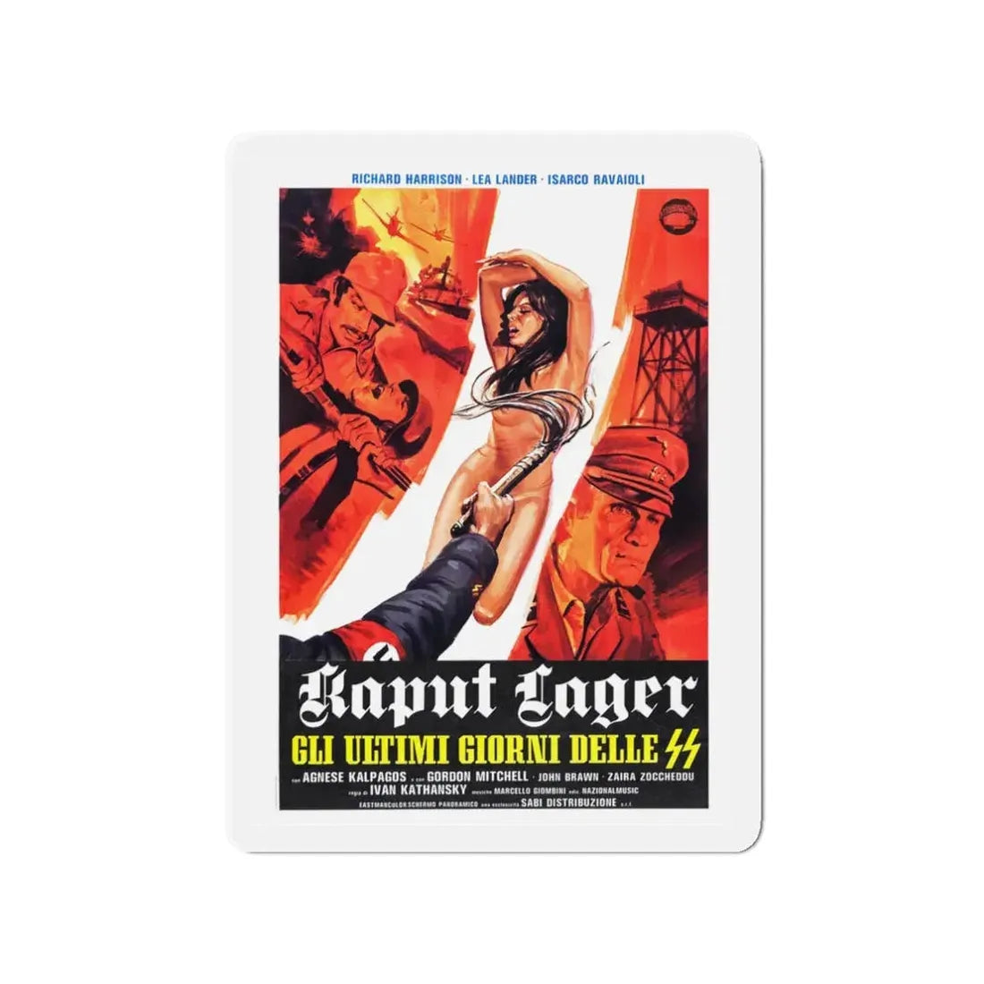 ACHTUNG! DESERT TIGERS (ITALIAN) 2 1977 Movie Poster - Refrigerator Magnet - The Sticker Space