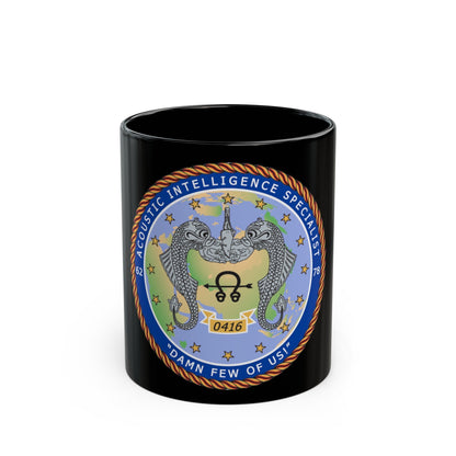 ACINT Specialist Acoustic Intelligence Specialist (U.S. Navy) Black Coffee Mug-11oz-The Sticker Space