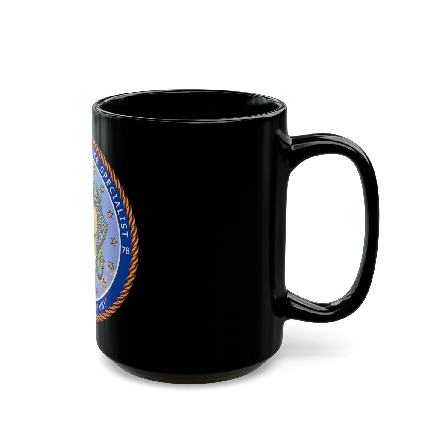 ACINT Specialist Acoustic Intelligence Specialist (U.S. Navy) Black Coffee Mug-The Sticker Space