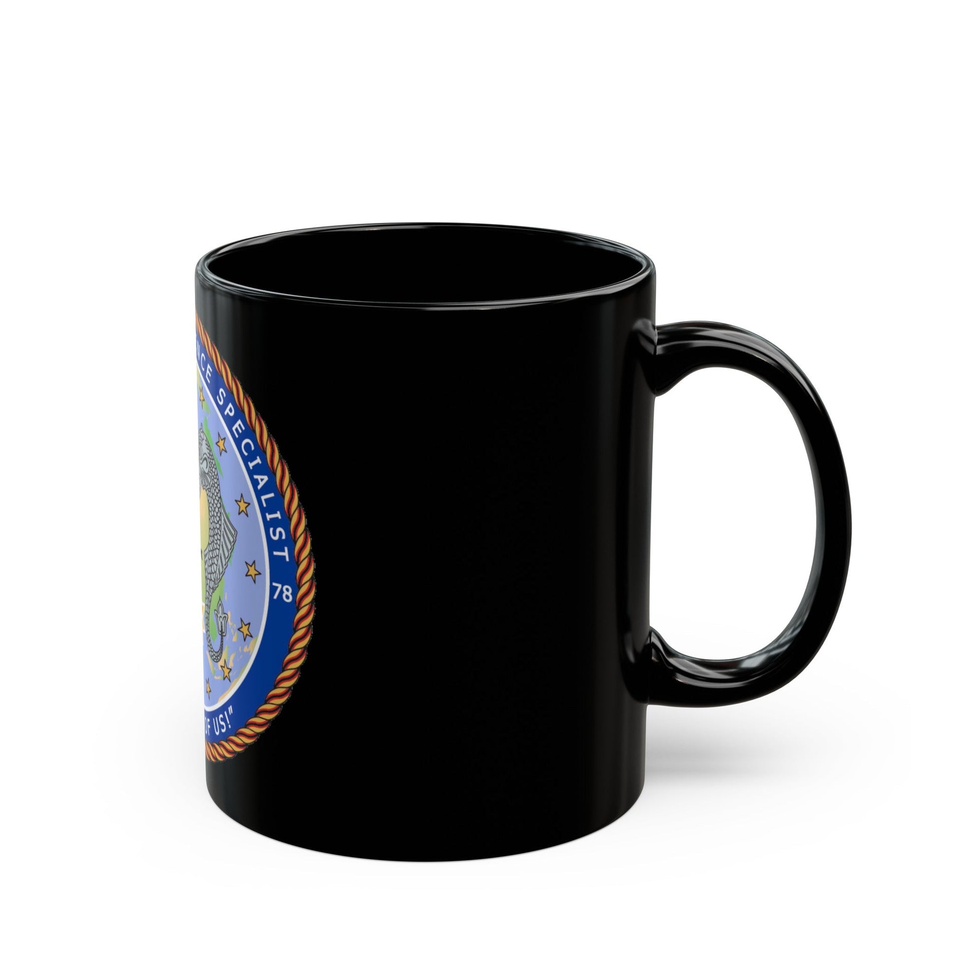 ACINT Specialist Acoustic Intelligence Specialist (U.S. Navy) Black Coffee Mug-The Sticker Space