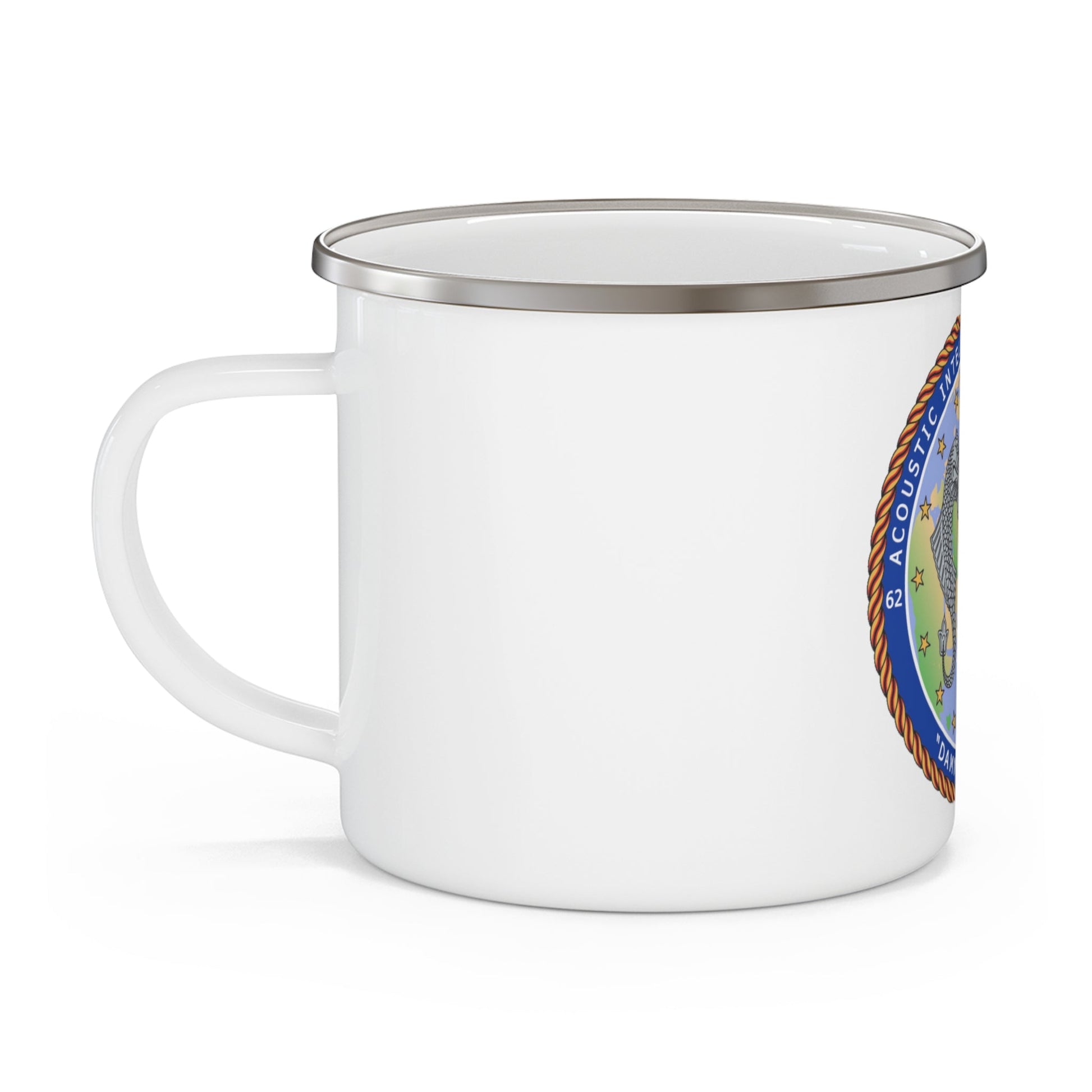 ACINT Specialist Acoustic Intelligence Specialist (U.S. Navy) Enamel Mug 12oz-12oz-The Sticker Space