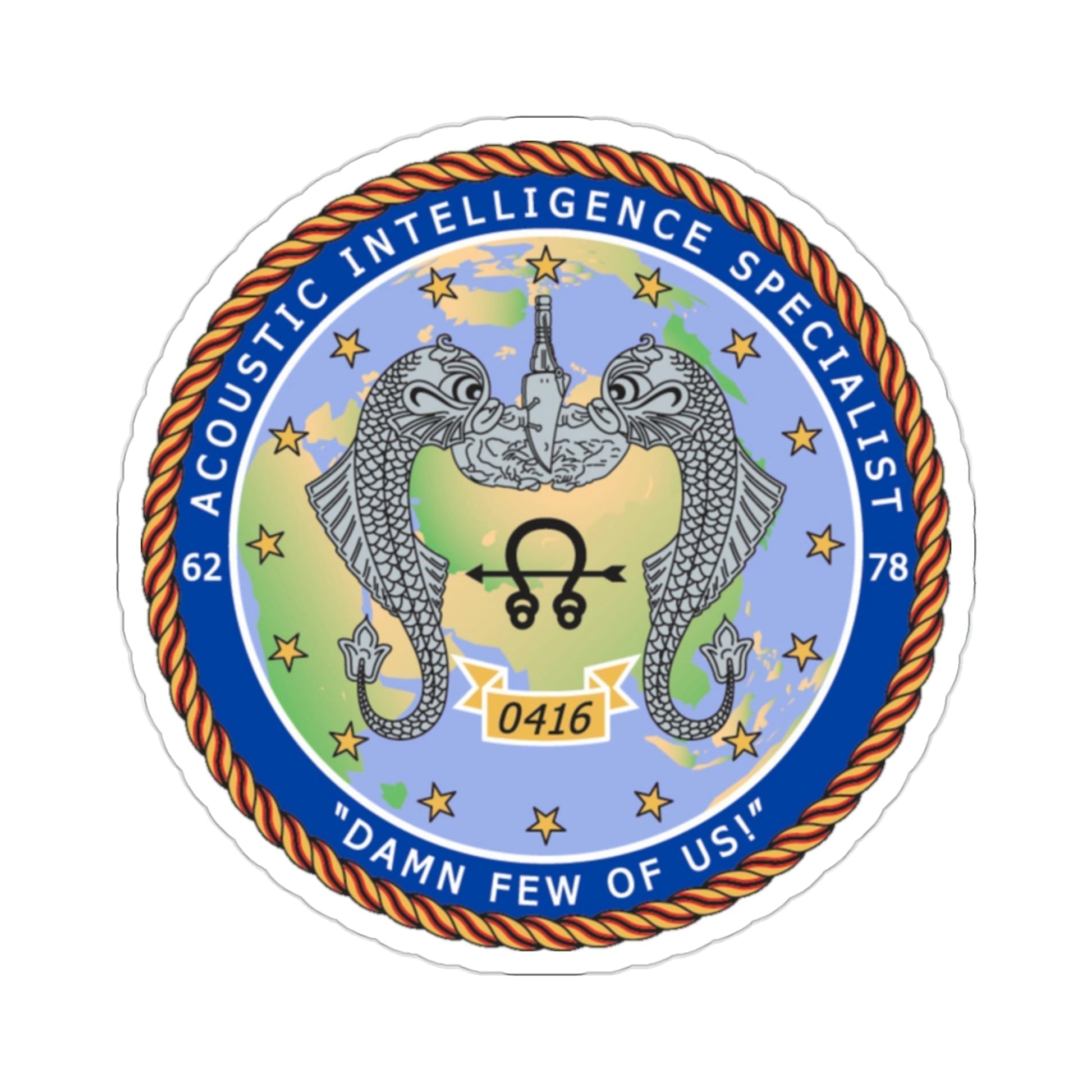 ACINT Specialist Acoustic Intelligence Specialist (U.S. Navy) STICKER Vinyl Die-Cut Decal-2 Inch-The Sticker Space