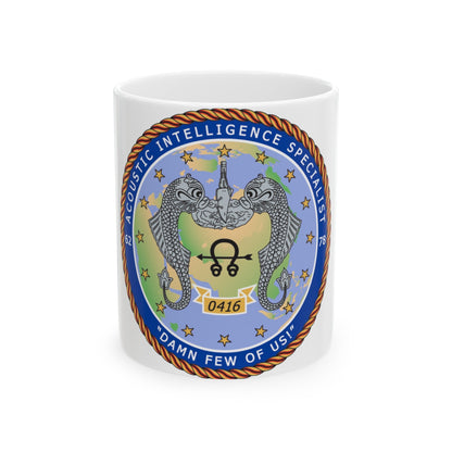 ACINT Specialist Acoustic Intelligence Specialist (U.S. Navy) White Coffee Mug-11oz-The Sticker Space