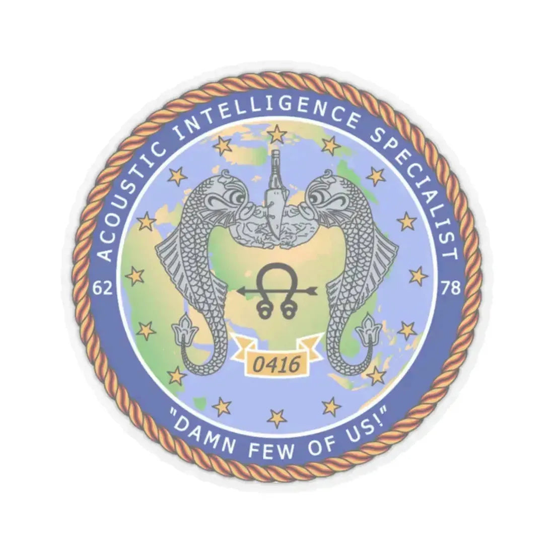 ACINT Specialist Acoustic Intelligence Specialist (U.S. Navy) STICKER Vinyl Kiss-Cut Decal 2 Inch Transparent - The Sticker Space
