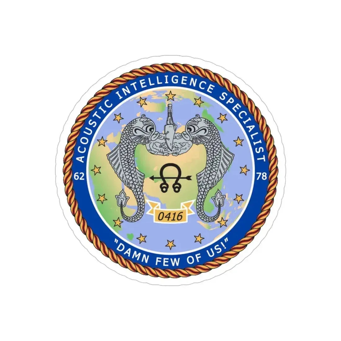 ACINT Specialist Acoustic Intelligence Specialist (U.S. Navy) Transparent STICKER Die-Cut Vinyl Decal - The Sticker Space