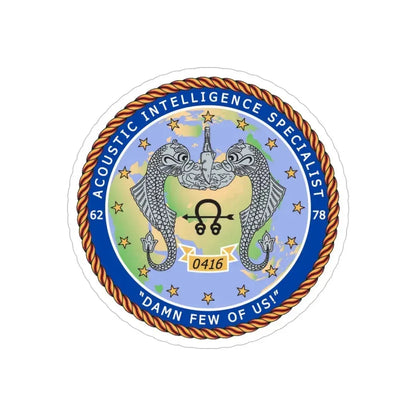 ACINT Specialist Acoustic Intelligence Specialist (U.S. Navy) Transparent STICKER Die-Cut Vinyl Decal - The Sticker Space