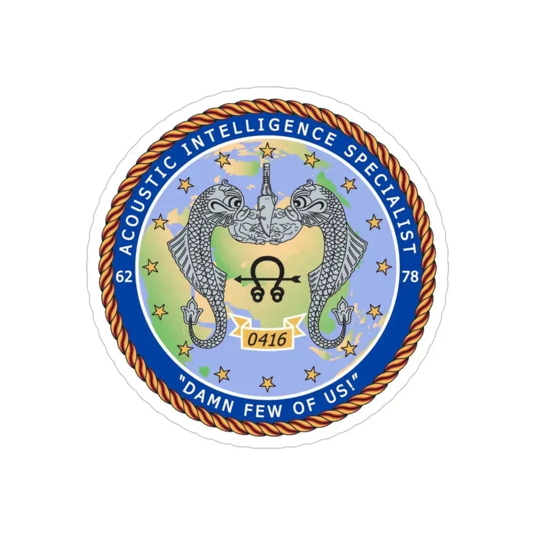 ACINT Specialist Acoustic Intelligence Specialist (U.S. Navy) Transparent STICKER Die-Cut Vinyl Decal - The Sticker Space