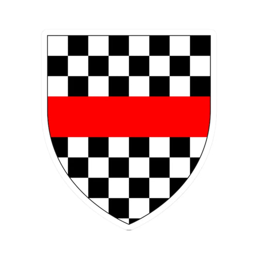 AclandArms (England) (Coat of Arms) STICKER Vinyl Kiss-Cut Decal 2 Inch White - The Sticker Space