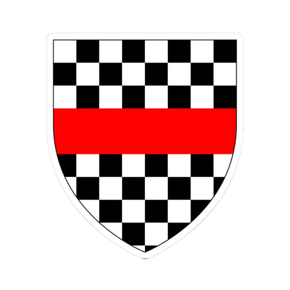 AclandArms (England) (Coat of Arms) STICKER Vinyl Kiss-Cut Decal 3 Inch White - The Sticker Space