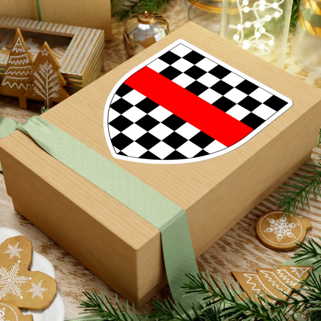 AclandArms (England) (Coat of Arms) STICKER Vinyl Kiss-Cut Decal - The Sticker Space