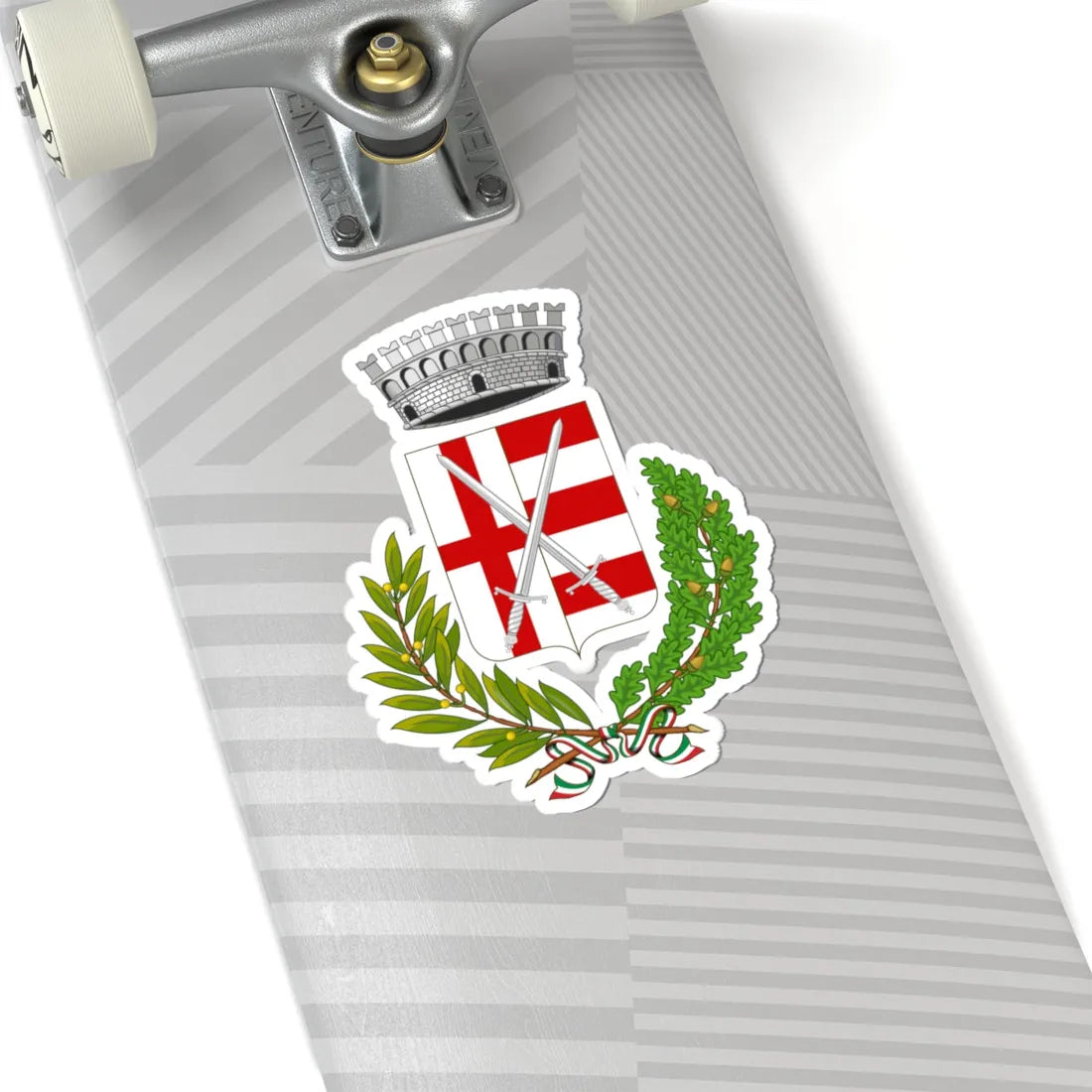 Acquanegra Cremonese-Stemma (Italy) (Coat of Arms) STICKER Vinyl Kiss-Cut Decal - The Sticker Space