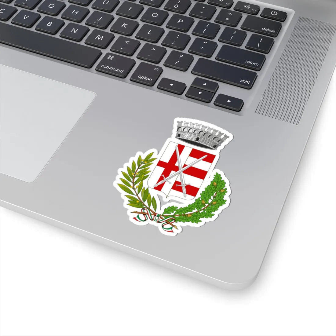 Acquanegra Cremonese-Stemma (Italy) (Coat of Arms) STICKER Vinyl Kiss-Cut Decal - The Sticker Space