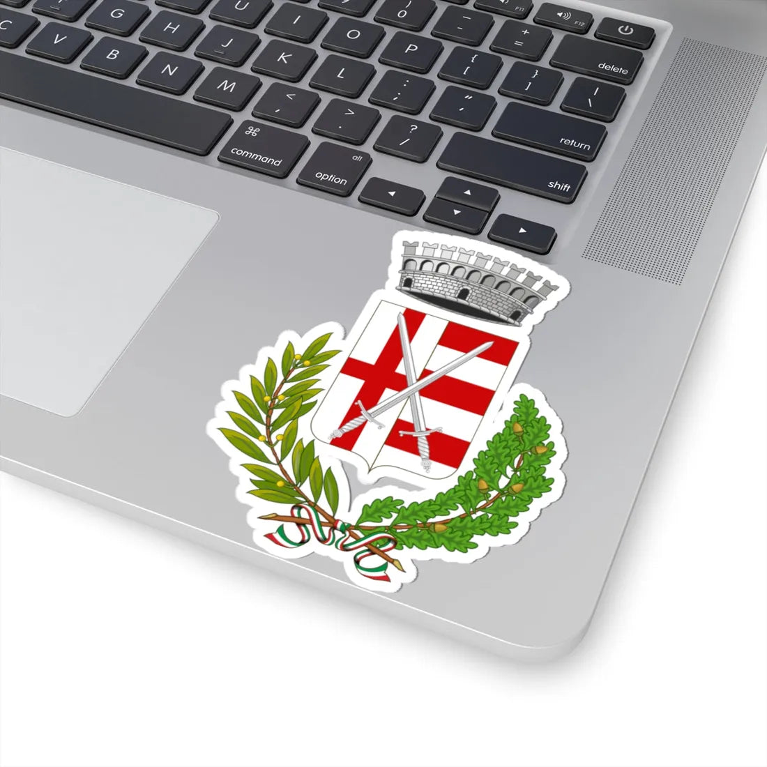 Acquanegra Cremonese-Stemma (Italy) (Coat of Arms) STICKER Vinyl Kiss-Cut Decal - The Sticker Space