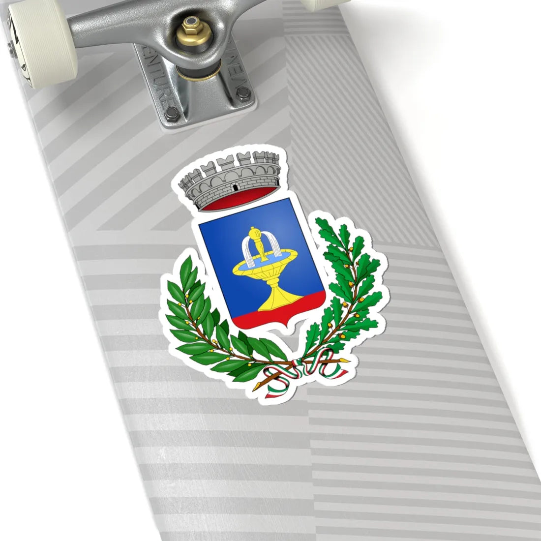 Acquarica del Capo-Stemma (Italy) (Coat of Arms) STICKER Vinyl Kiss-Cut Decal - The Sticker Space