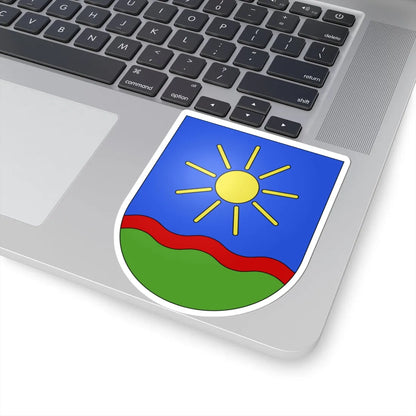 Acquarossa-coat of arms (Switzerland) (Coat of Arms) STICKER Vinyl Kiss-Cut Decal - The Sticker Space