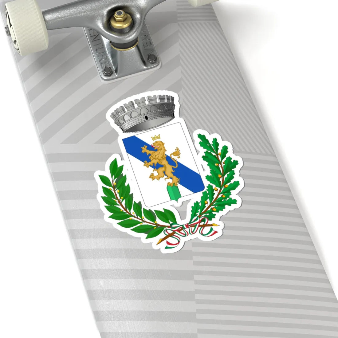 Acquaviva Platani-Stemma (Italy) (Coat of Arms) STICKER Vinyl Kiss-Cut Decal - The Sticker Space