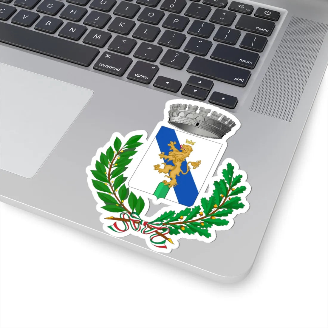 Acquaviva Platani-Stemma (Italy) (Coat of Arms) STICKER Vinyl Kiss-Cut Decal - The Sticker Space