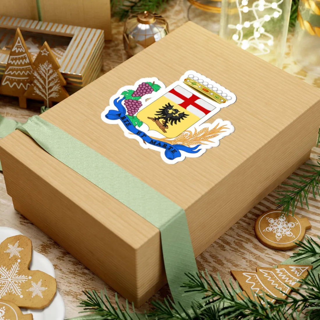 Acqui Terme-Stemma (Italy) (Coat of Arms) STICKER Vinyl Kiss-Cut Decal - The Sticker Space