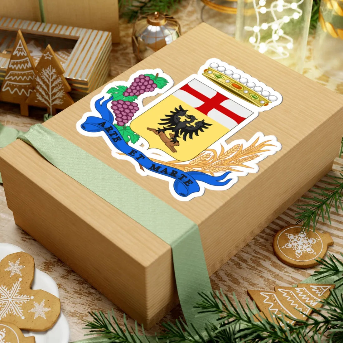 Acqui Terme-Stemma (Italy) (Coat of Arms) STICKER Vinyl Kiss-Cut Decal - The Sticker Space