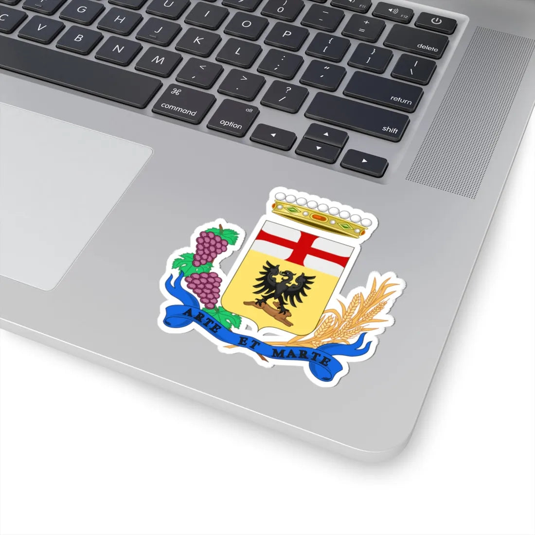Acqui Terme-Stemma (Italy) (Coat of Arms) STICKER Vinyl Kiss-Cut Decal - The Sticker Space