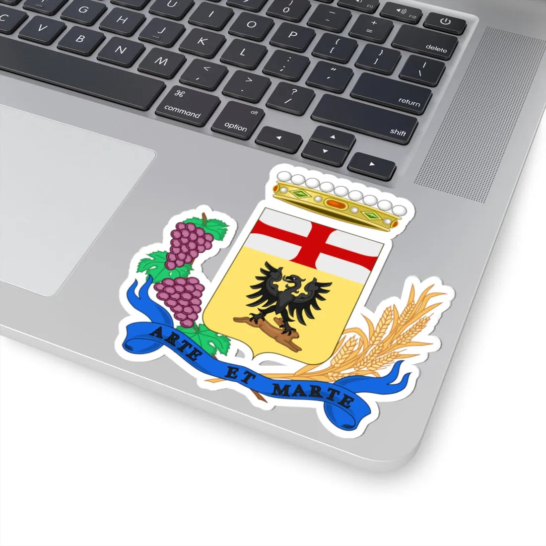 Acqui Terme-Stemma (Italy) (Coat of Arms) STICKER Vinyl Kiss-Cut Decal - The Sticker Space