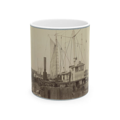 Acquia (I.E. Aquia) Creek Landing, Va. 001 (U.S. Civil War) White Coffee Mug