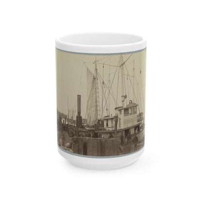 Acquia (I.E. Aquia) Creek Landing, Va. 001 (U.S. Civil War) White Coffee Mug