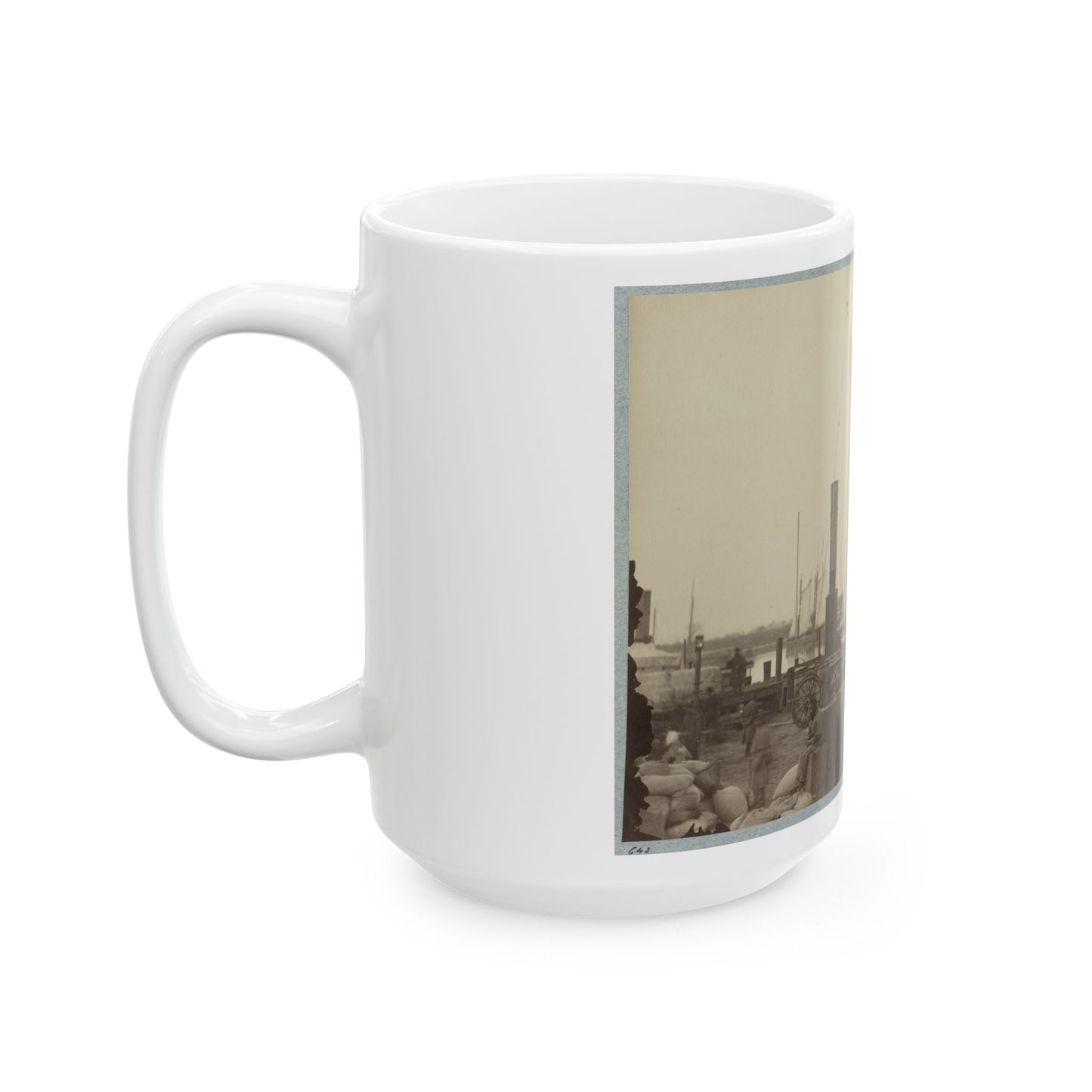 Acquia (I.E. Aquia) Creek Landing, Va. 001 (U.S. Civil War) White Coffee Mug