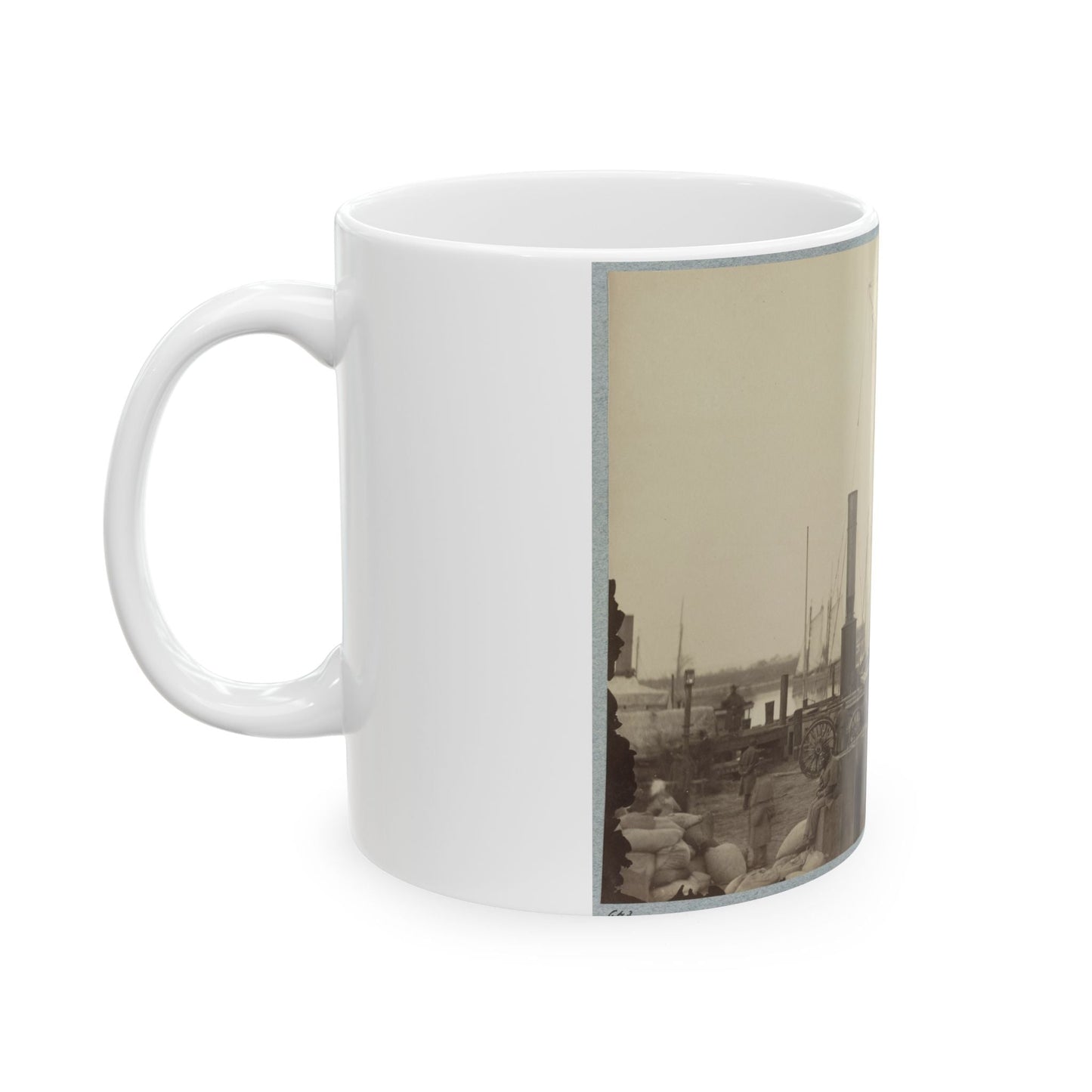 Acquia (I.E. Aquia) Creek Landing, Va. 001 (U.S. Civil War) White Coffee Mug