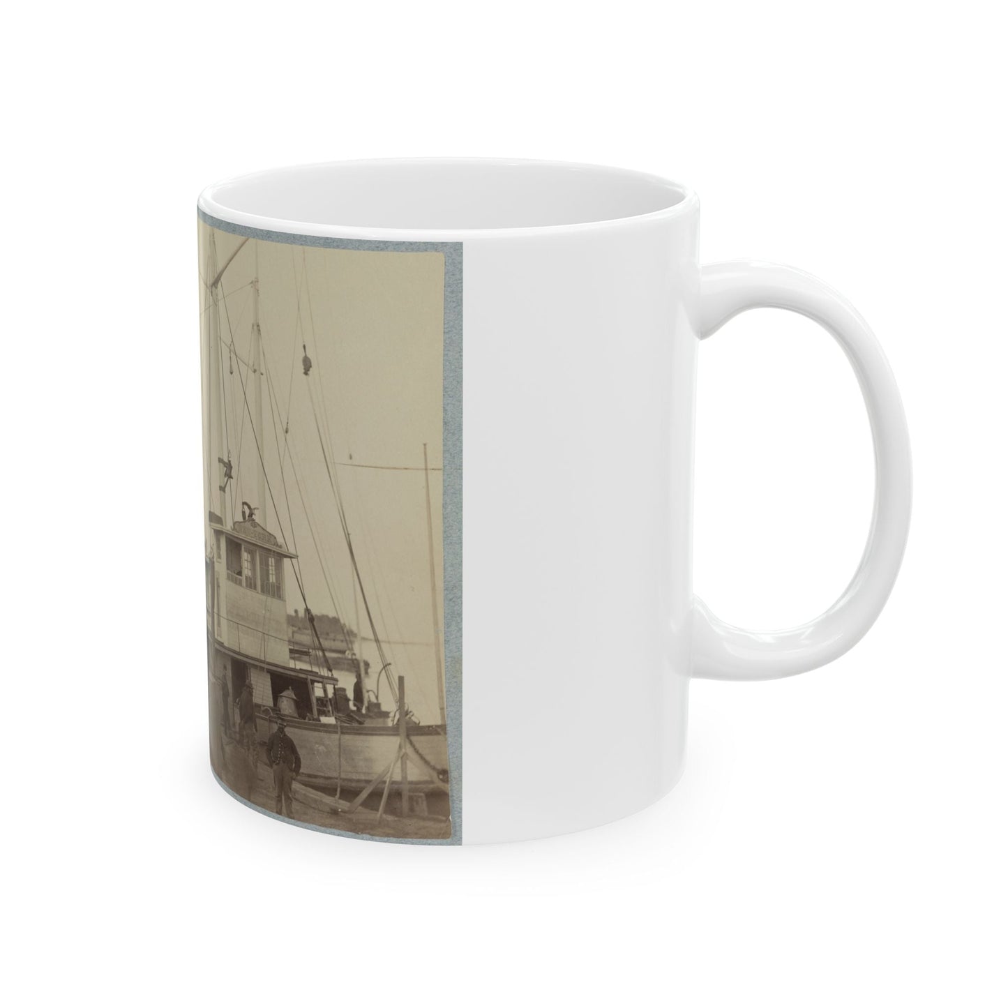 Acquia (I.E. Aquia) Creek Landing, Va. 001 (U.S. Civil War) White Coffee Mug