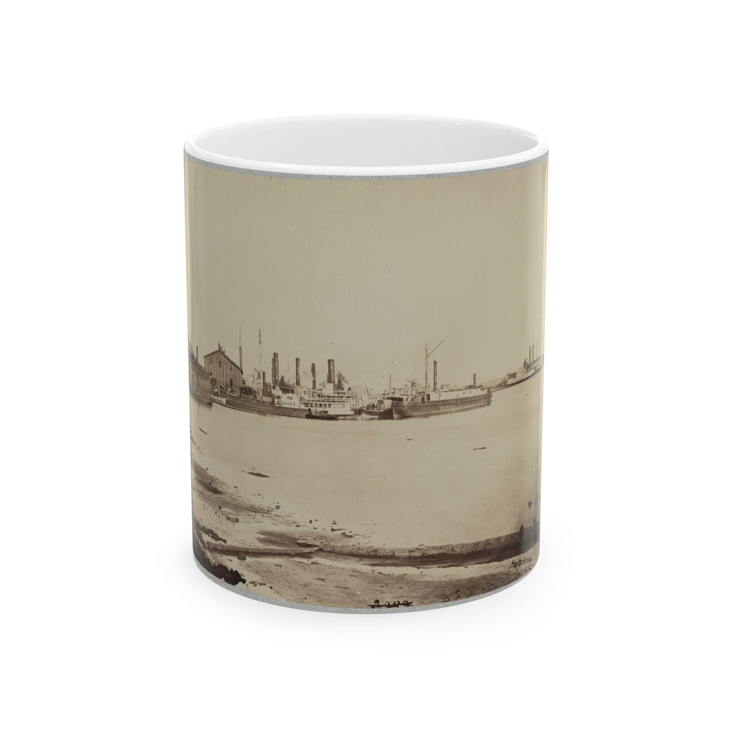 Acquia (I.E. Aquia) Creek Landing, Va. (U.S. Civil War) White Coffee Mug