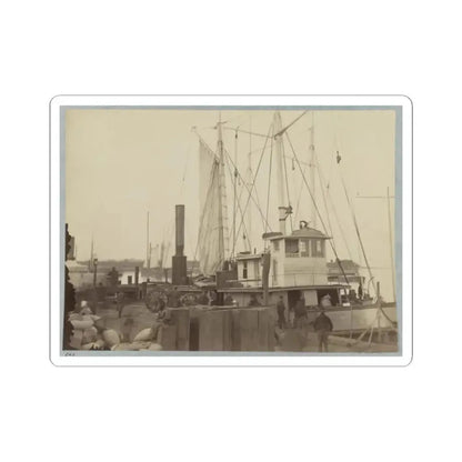 Acquia (I.E. Aquia) Creek Landing, Va. 001 (U.S. Civil War) STICKER Vinyl Kiss-Cut Decal 2 Inch White - The Sticker Space