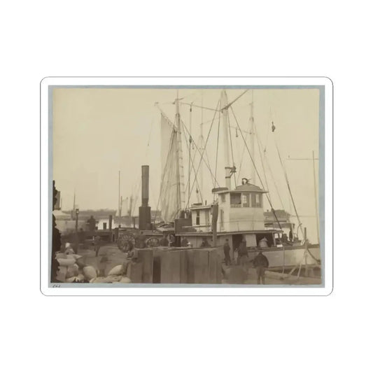 Acquia (I.E. Aquia) Creek Landing, Va. 001 (U.S. Civil War) STICKER Vinyl Kiss-Cut Decal 2 Inch White - The Sticker Space