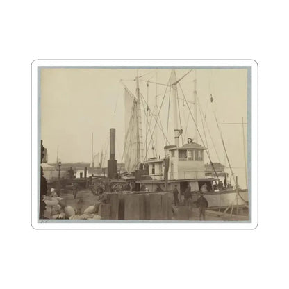 Acquia (I.E. Aquia) Creek Landing, Va. 001 (U.S. Civil War) STICKER Vinyl Kiss-Cut Decal 4 Inch White - The Sticker Space