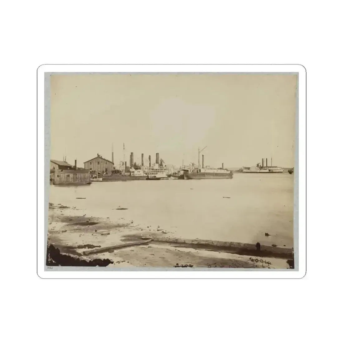 Acquia (I.E. Aquia) Creek Landing, Va. (U.S. Civil War) STICKER Vinyl Kiss-Cut Decal 3 Inch White - The Sticker Space