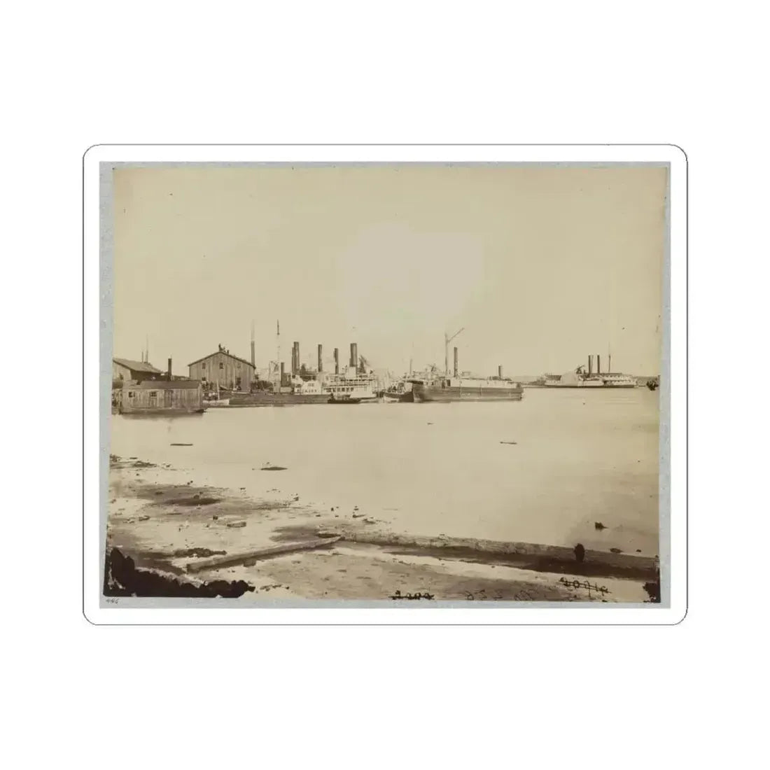 Acquia (I.E. Aquia) Creek Landing, Va. (U.S. Civil War) STICKER Vinyl Kiss-Cut Decal 6 Inch White - The Sticker Space