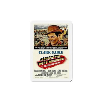 Across the Wide Missouri 1951 Movie Poster Refrigerator Magnet 6 Inch - The Sticker Space