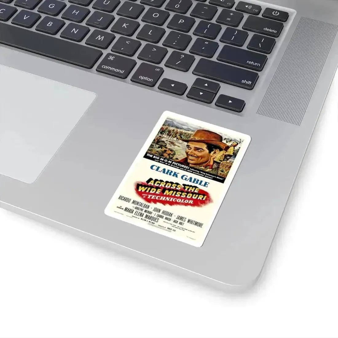 Across the Wide Missouri 1951 Movie Poster - STICKER Vinyl Kiss-Cut Decal - The Sticker Space