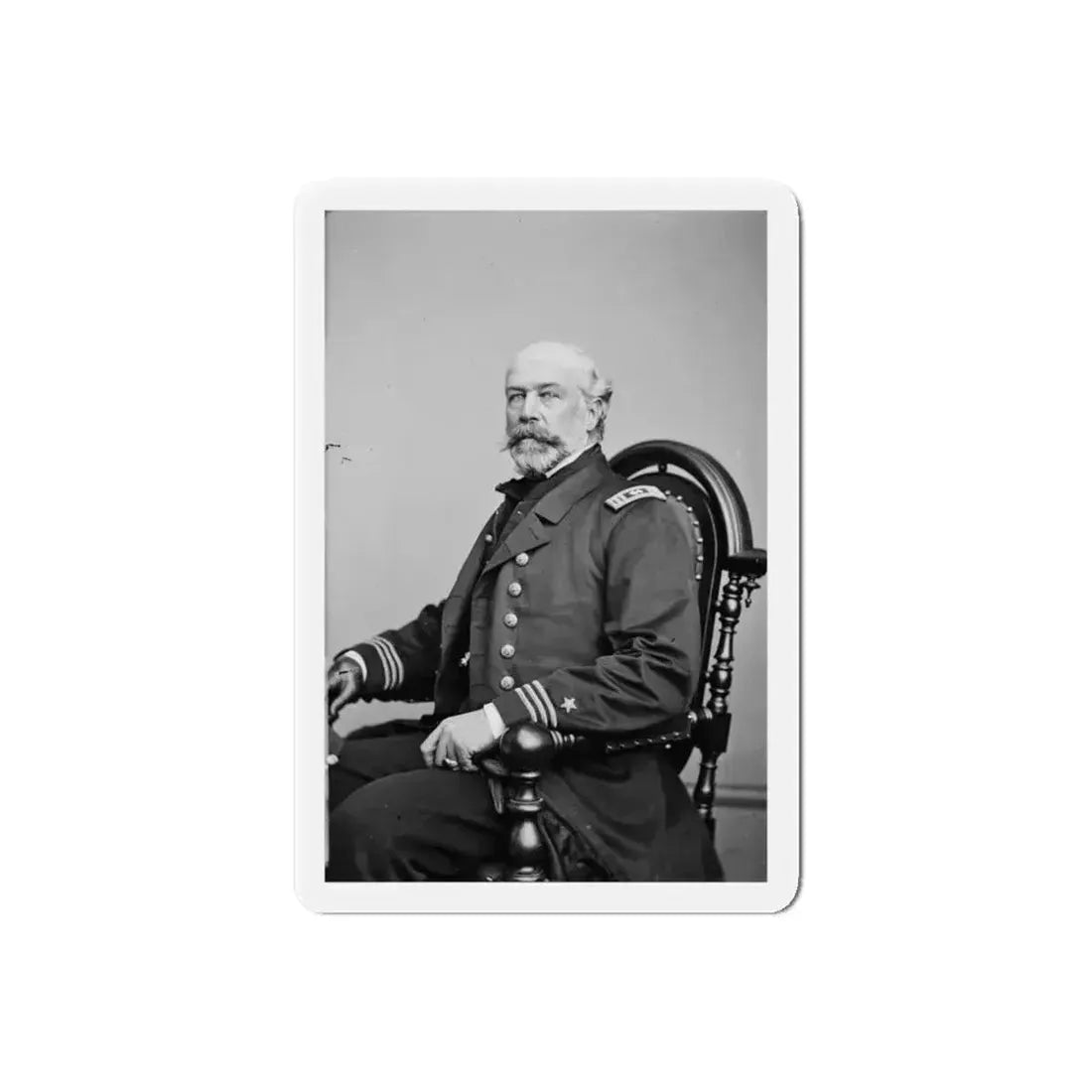 Act. Lt. Comm. Edward Conroy, Usn (U.S. Civil War) Refrigerator Magnet 6 Inch Die-Cut - The Sticker Space