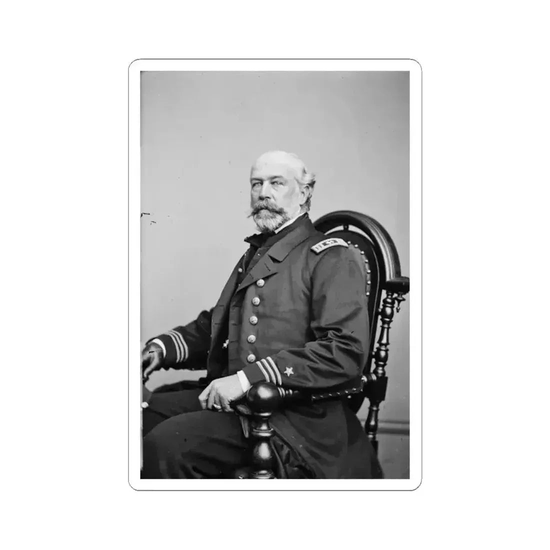 Act. Lt. Comm. Edward Conroy, Usn (U.S. Civil War) STICKER Vinyl Kiss-Cut Decal 6 Inch White - The Sticker Space