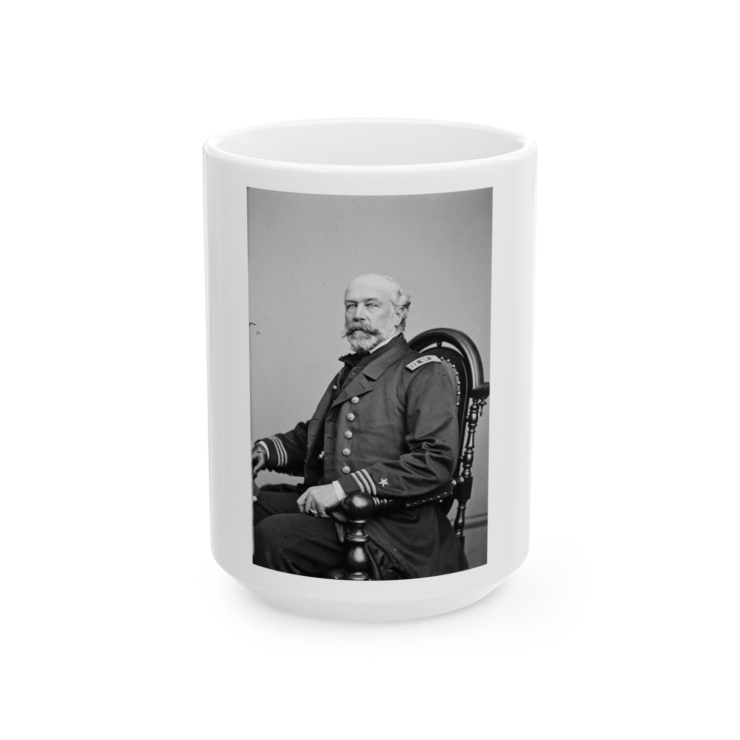 Act. Lt. Comm. Edward Conroy, Usn (U.S. Civil War) White Coffee Mug-15oz-The Sticker Space