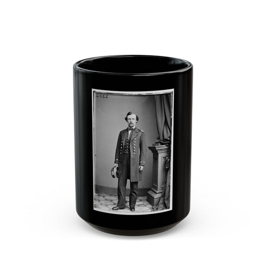 Acting Master Freeman, U.S.N. (U.S. Civil War) Black Coffee Mug-15oz-The Sticker Space